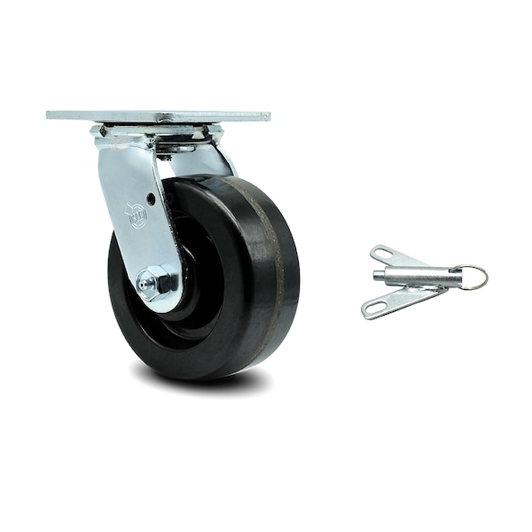 5 Inch Phenolic Swivel Caster with Ball Bearing and Swivel Lock